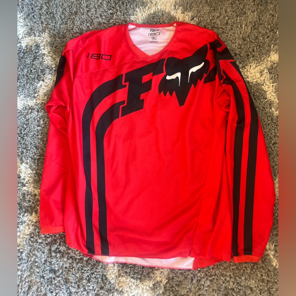 Fox riding jersey red and black XL